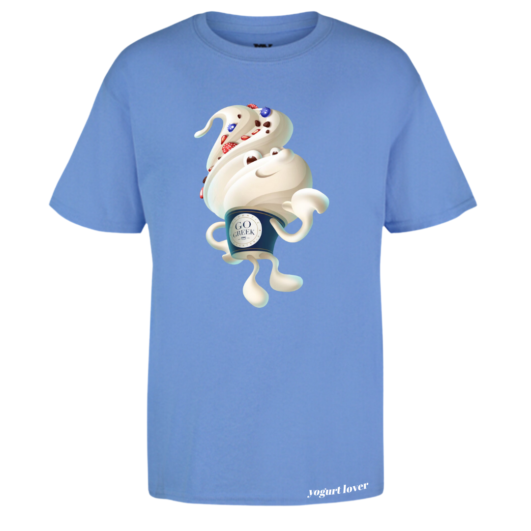 Yogurt Cup Light Blue Youth Tee