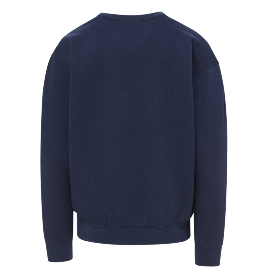 Yogurt Cup Navy Blue Youth Crewneck